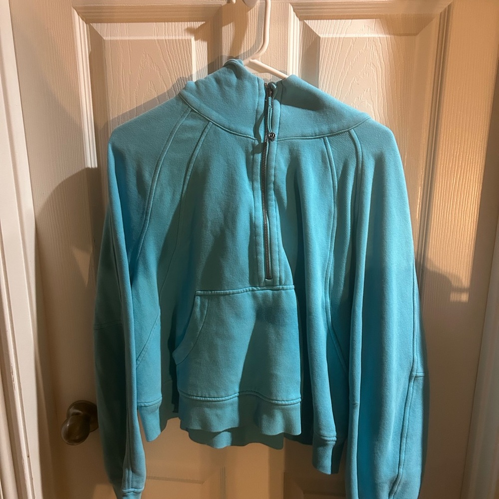 lululemon athletica Blue scuba hoodie